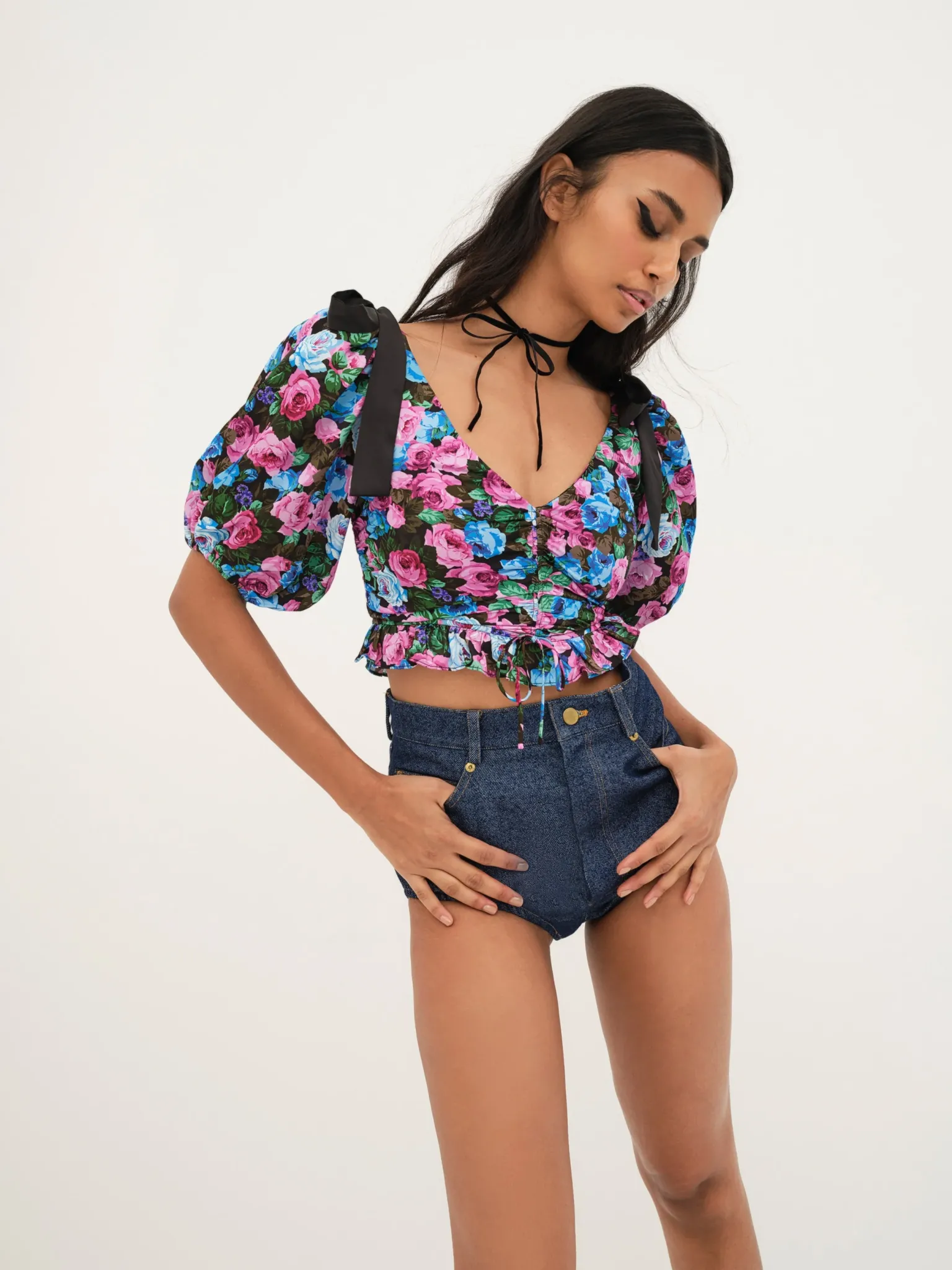maggie_top_2.webp Outlet For Love & Lemons Maggie Top Blue
