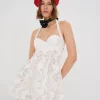 Cheap For Love & Lemons Marina Mini Dress White