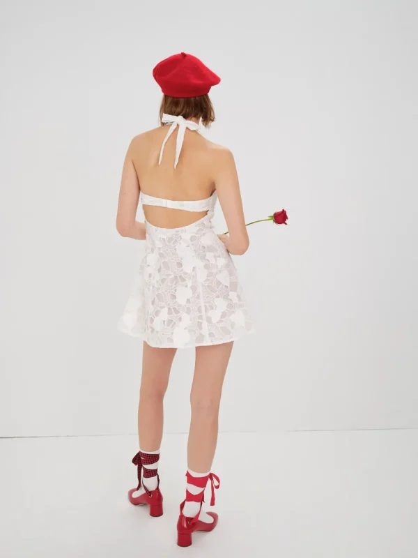 Cheap For Love & Lemons Marina Mini Dress White