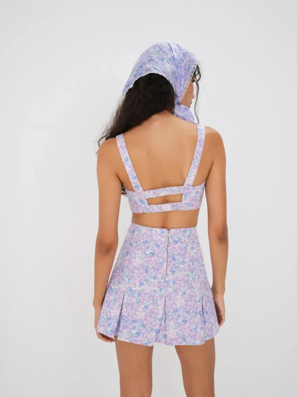 Best Sale For Love & Lemons Marlo Mini Skirt Purple