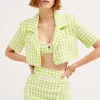 Discount For Love & Lemons Maureen Blazer Top Green
