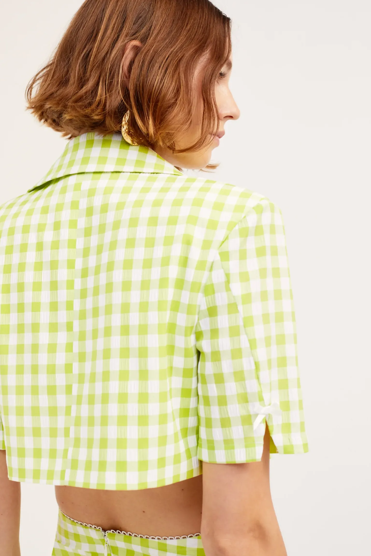maureen_blazer_top_1.webp Discount For Love & Lemons Maureen Blazer Top Green