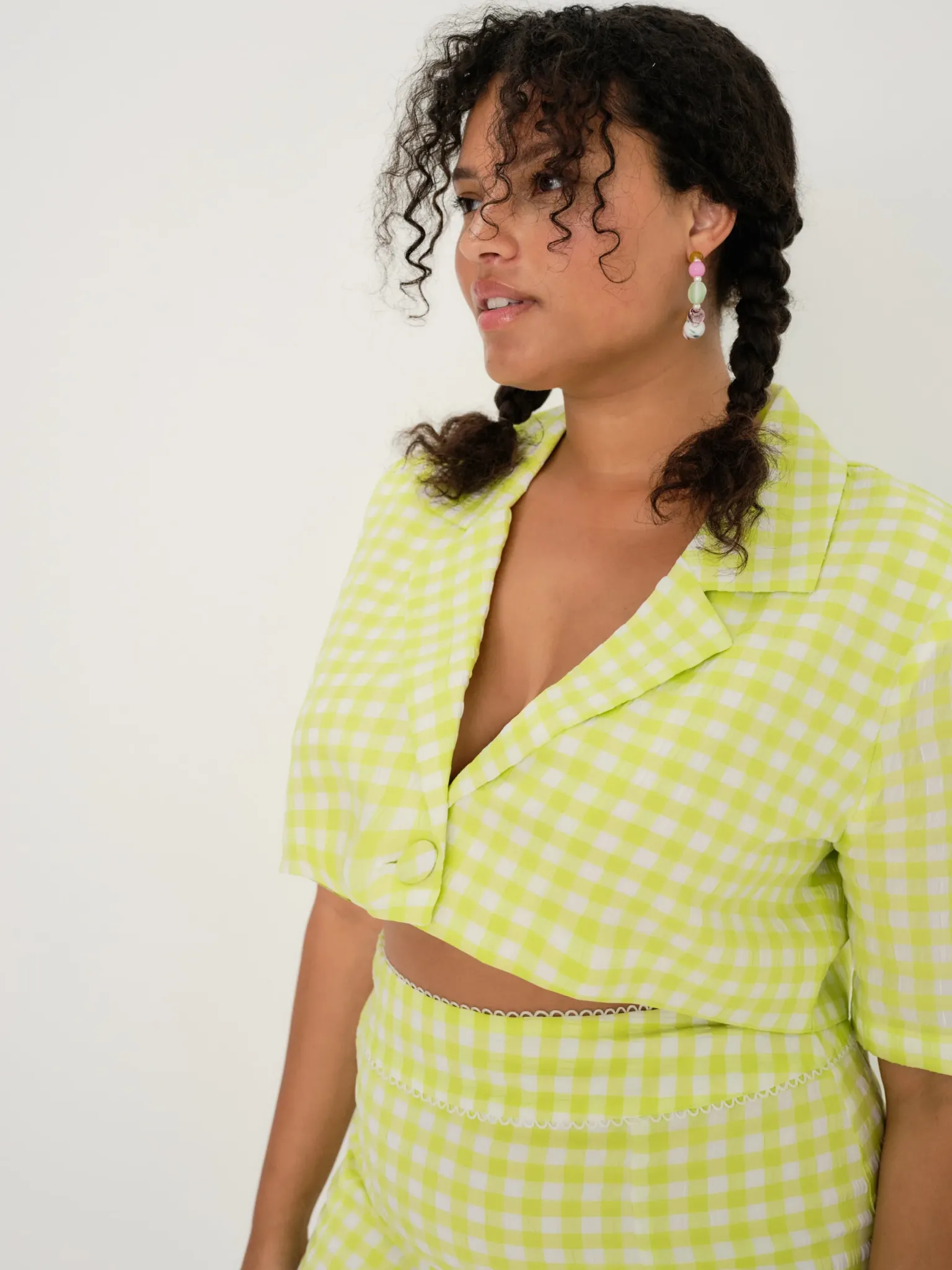 maureen_blazer_top_5.webp Discount For Love & Lemons Maureen Blazer Top Green