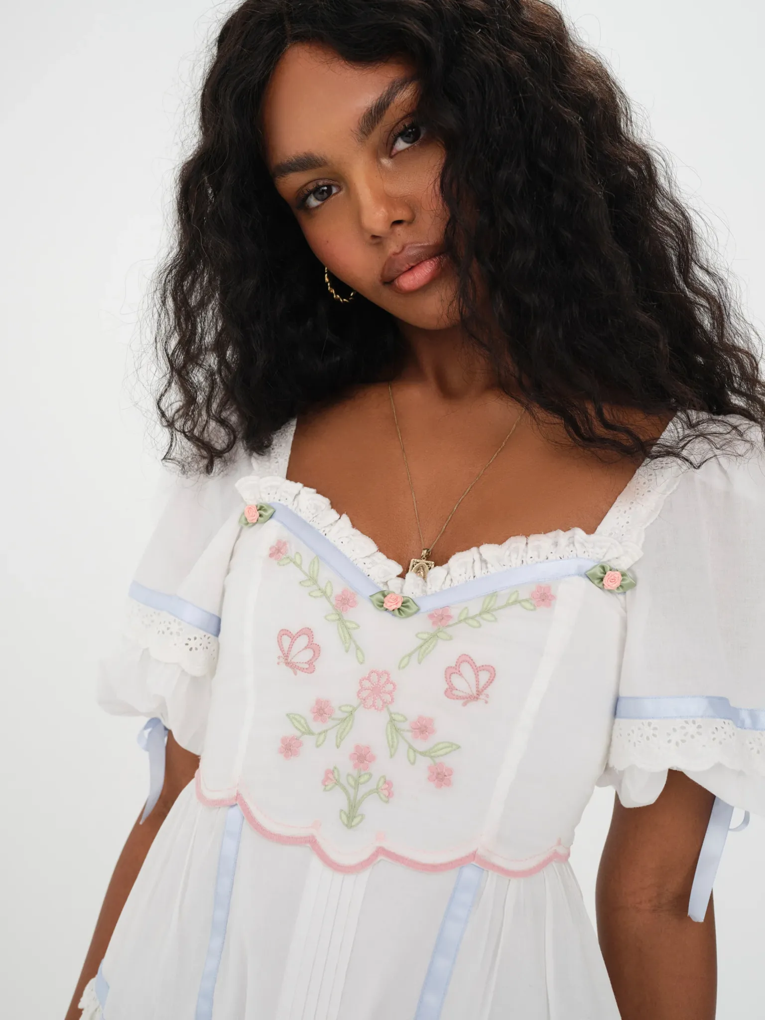 meadow_mini_dress_1.webp Fashion For Love & Lemons Meadow Mini Dress White