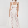 Best For Love & Lemons Megan Midi Dress White