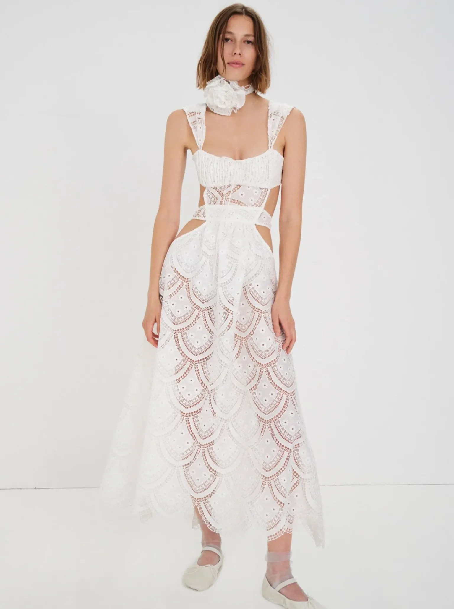 megan_midi_dress_0.webp Best For Love & Lemons Megan Midi Dress White