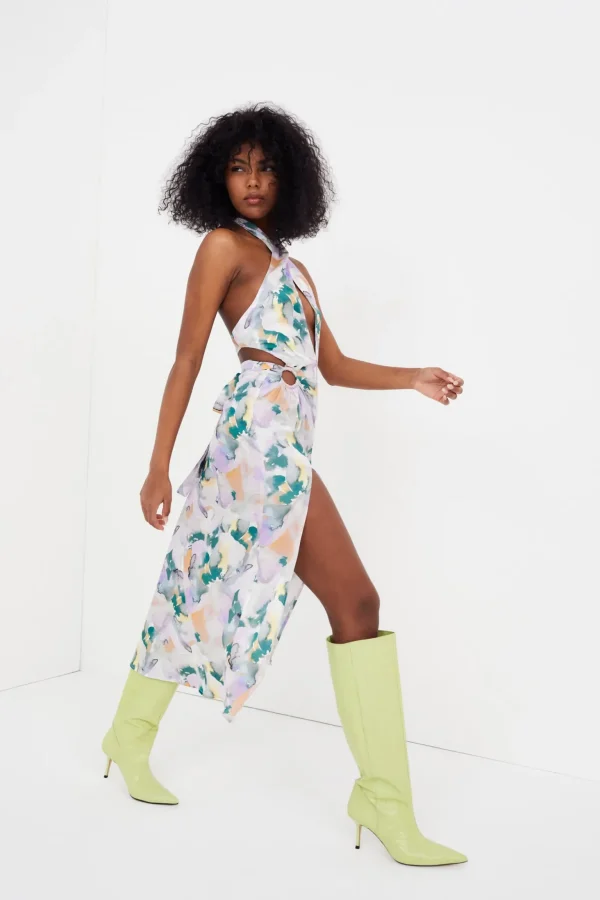 Clearance For Love & Lemons Megan Midi Dress Purple