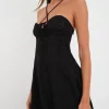 Store For Love & Lemons Melody Mini Dress Black