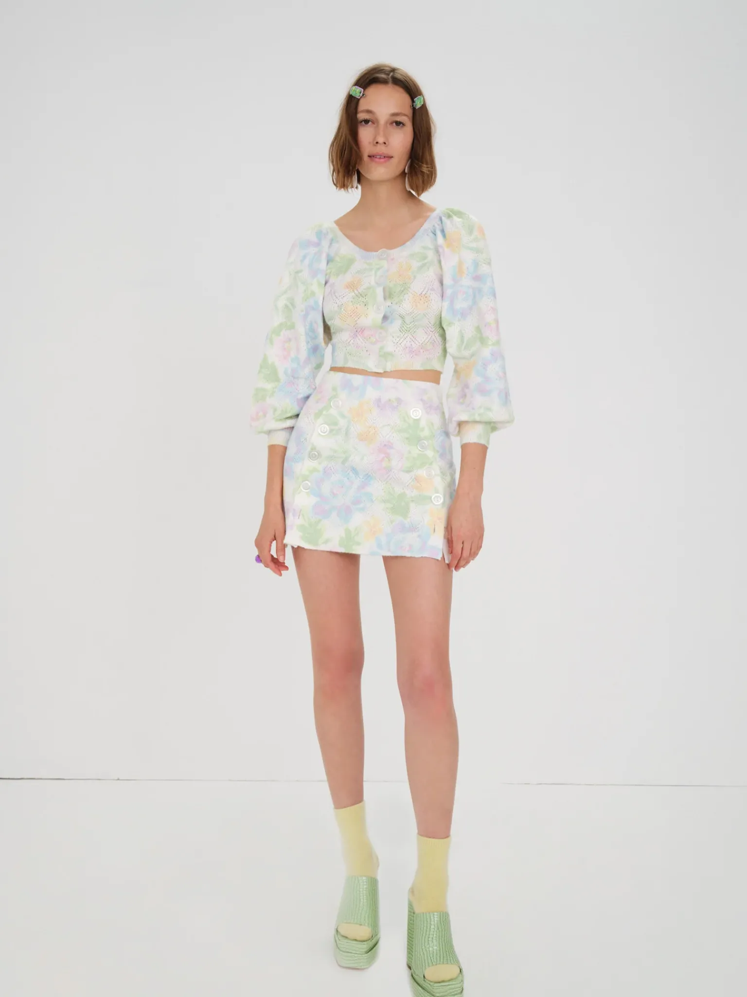 merrick_cardigan_2.webp Store For Love & Lemons Merrick Cardigan Multi