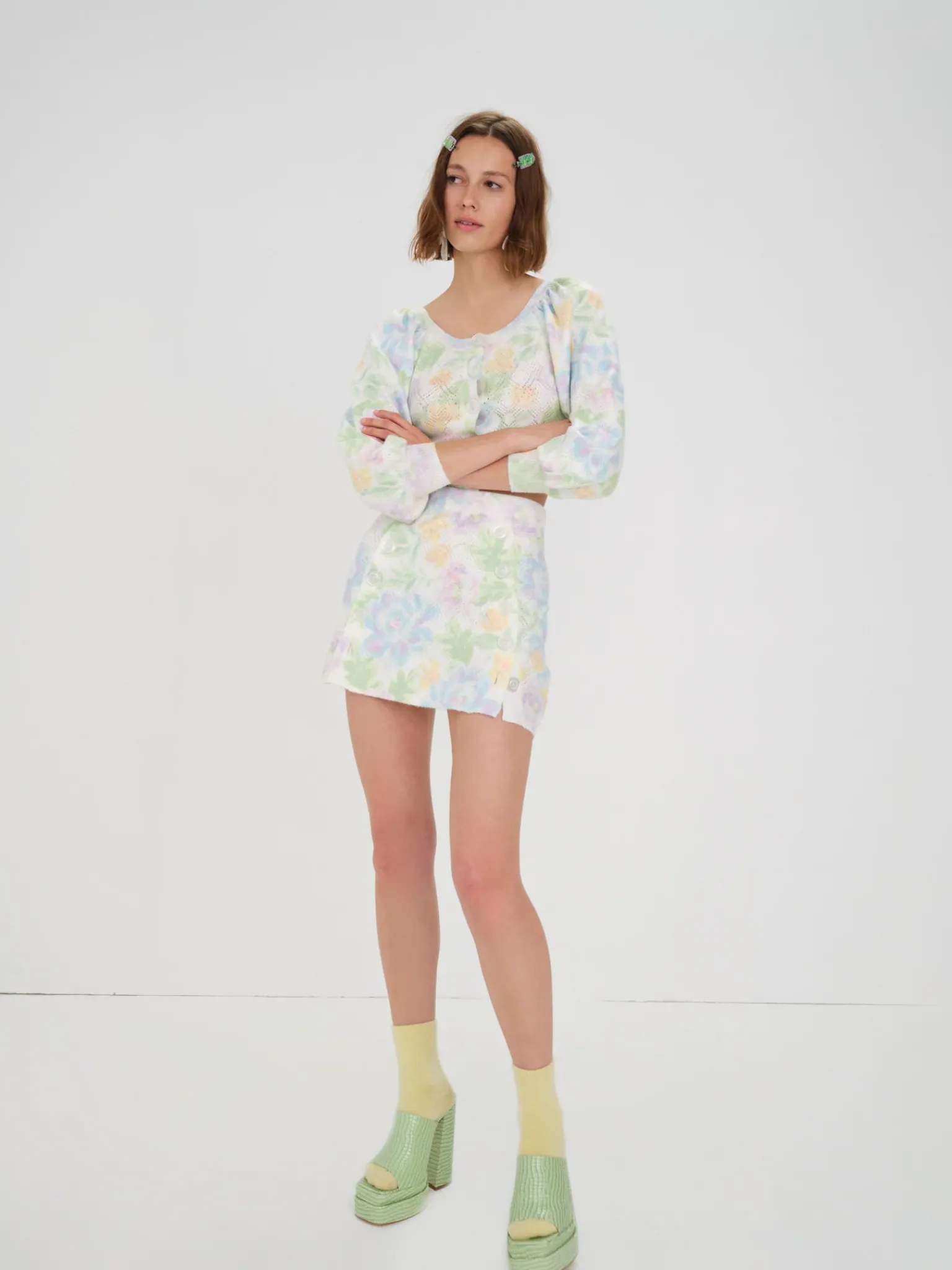 merrick_cardigan_3.webp Store For Love & Lemons Merrick Cardigan Multi