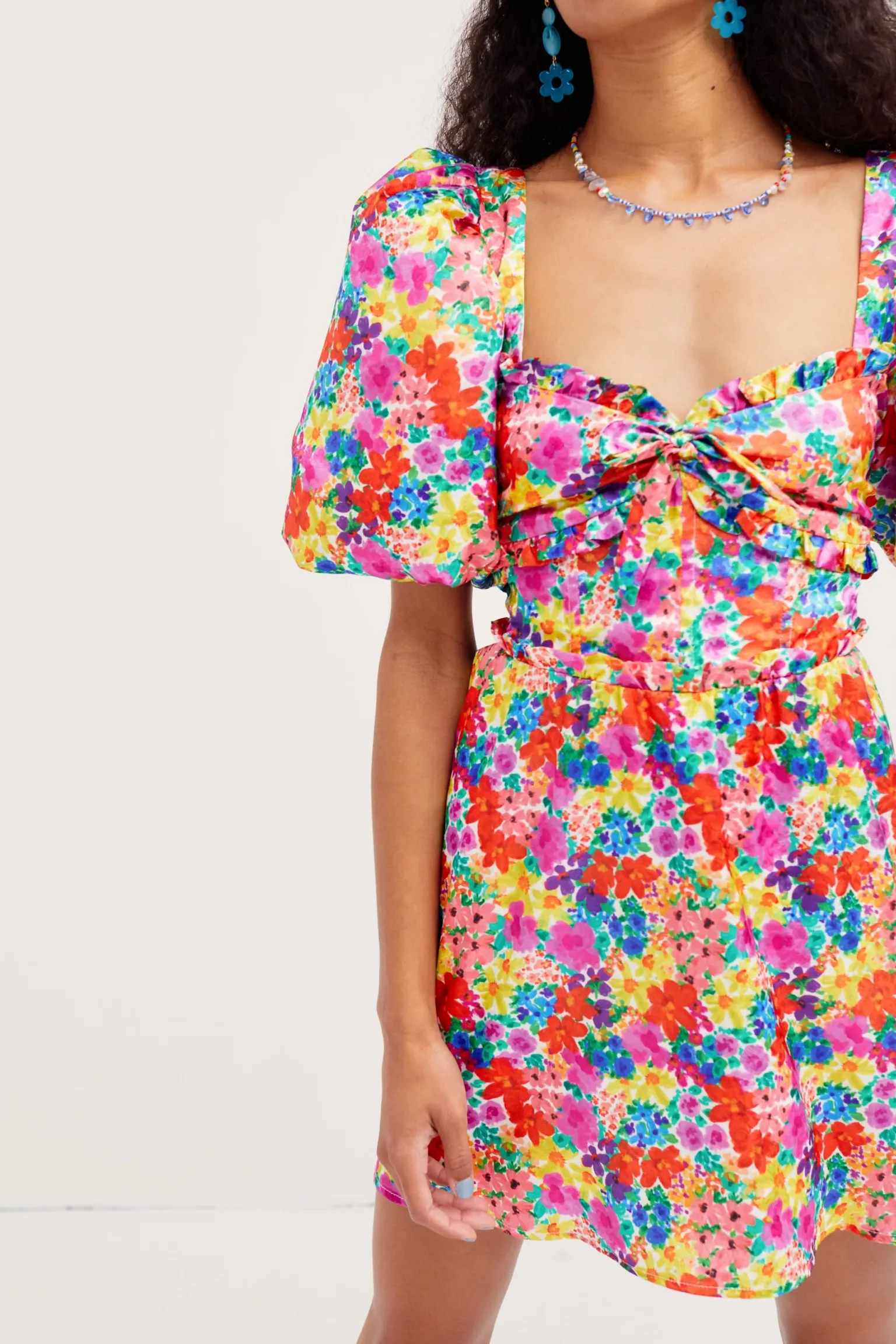 merrill_puff_sleeve_mini__0.webp Hot For Love & Lemons Merrill Puff Sleeve Mini Dress Red