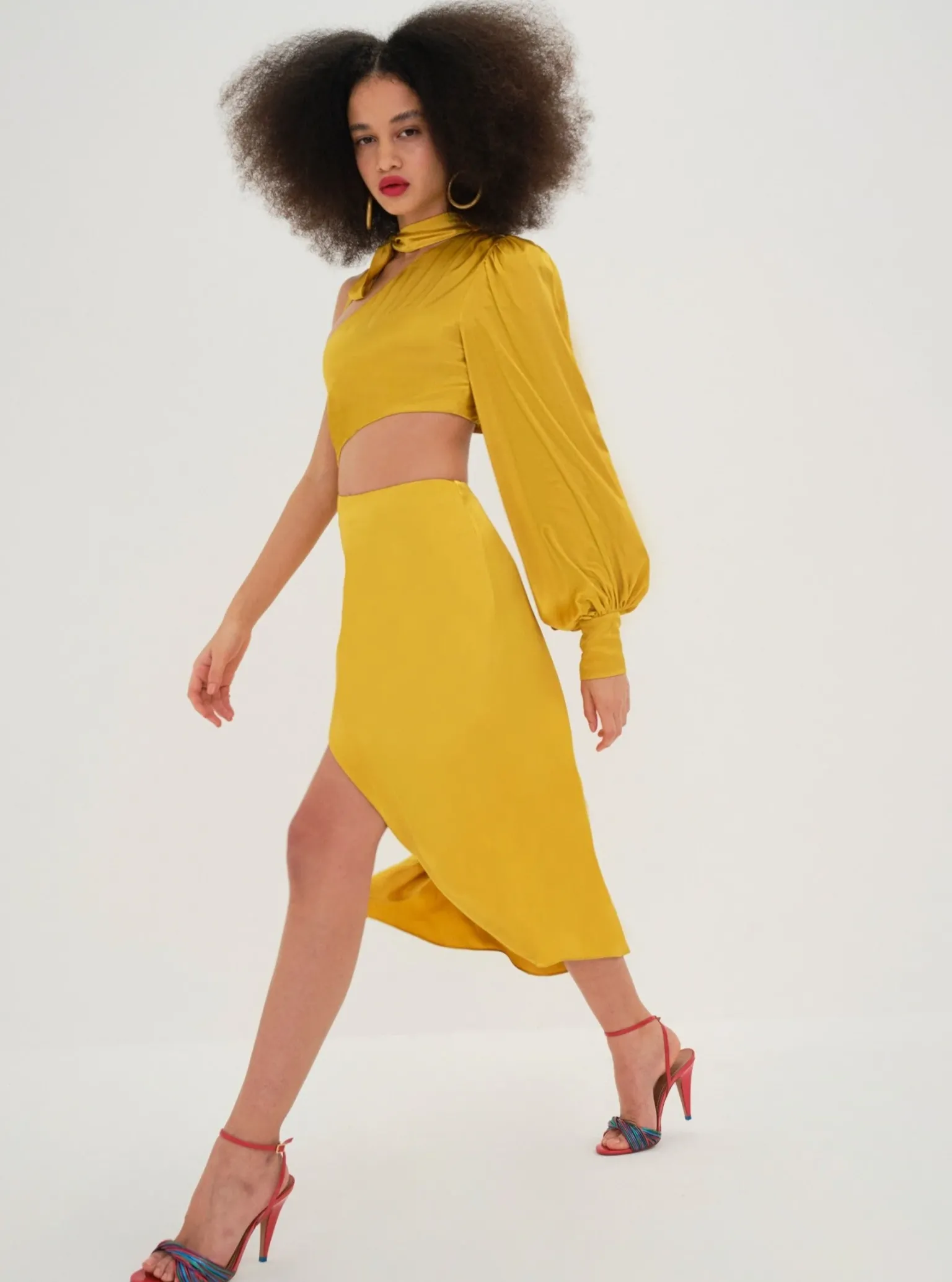 mila_midi_dress_1.webp New For Love & Lemons Mila Midi Dress Gold
