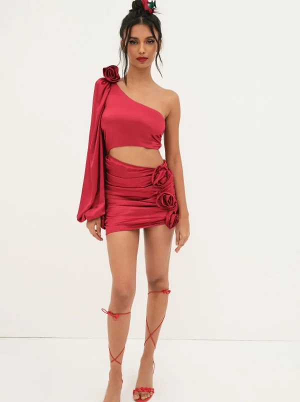Cheap For Love & Lemons Mila Mini Dress Red