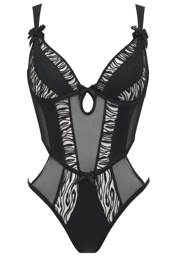 Cheap For Love & Lemons Millie Bodysuit Black