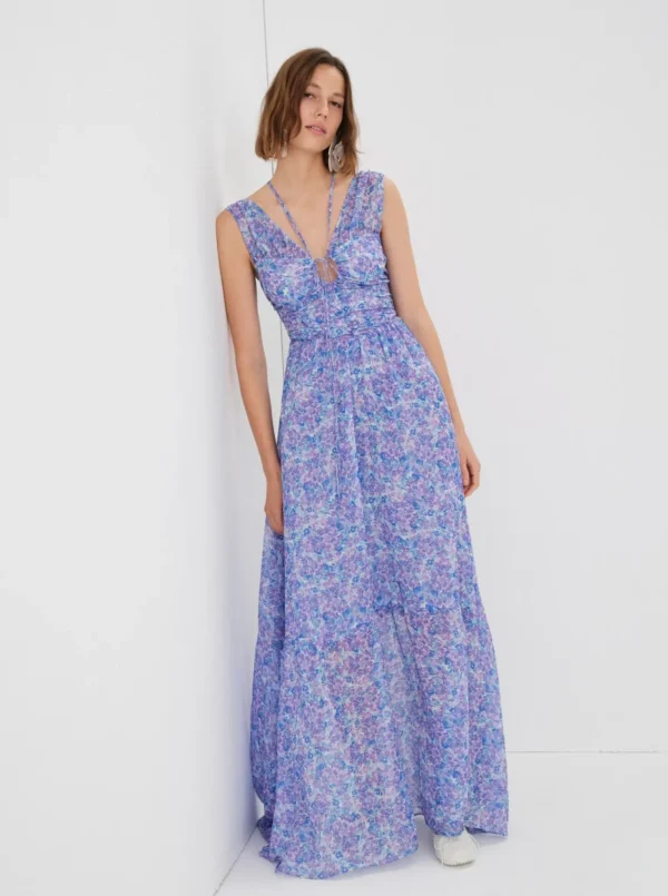 Shop For Love & Lemons Mindy Maxi Dress Purple