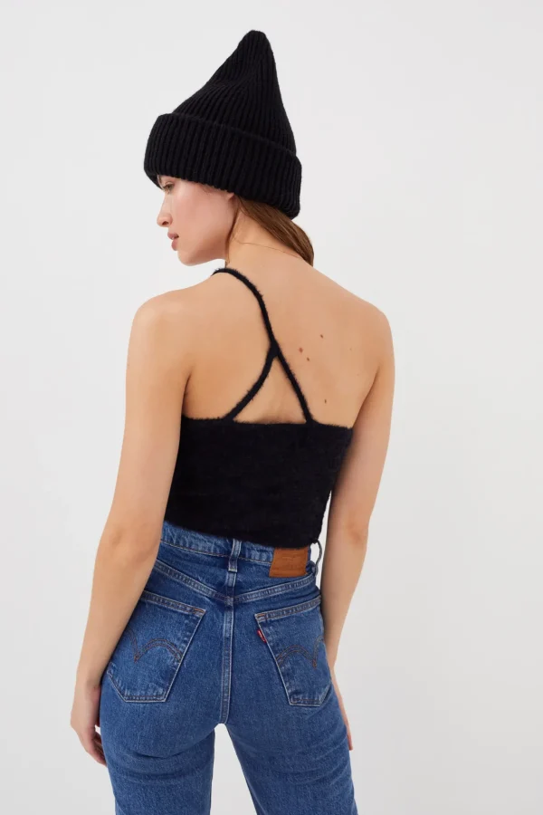 Online For Love & Lemons Mirabel Crop Top Black