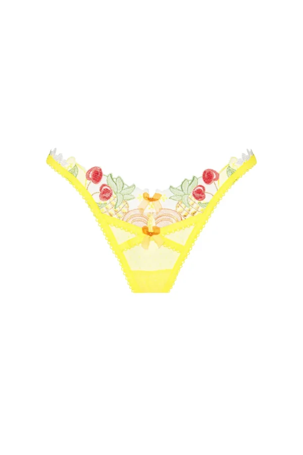 Hot For Love & Lemons Mirabelle Thong Panty Yellow
