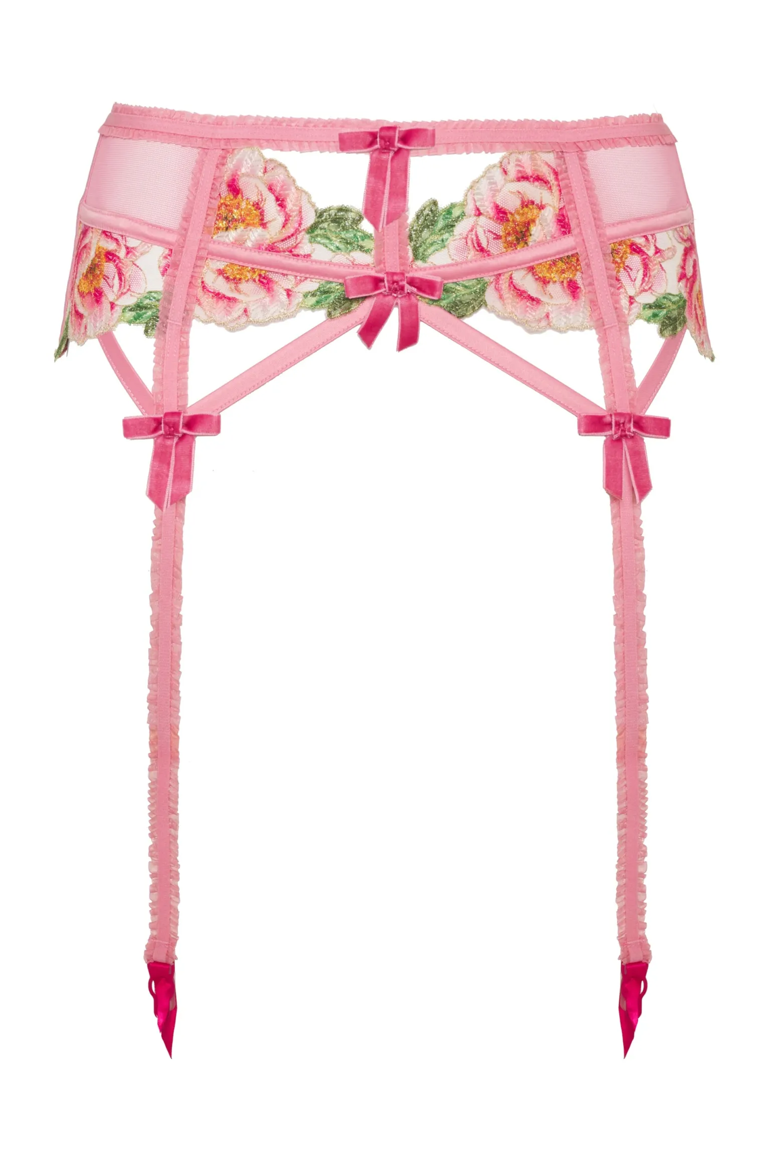 needle_point_roses_garter_7.webp Online For Love & Lemons Needle Point Roses Garter Pink