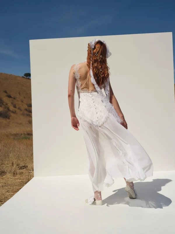 Cheap For Love & Lemons Nicola Bridal Gown White