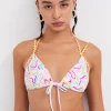 Clearance For Love & Lemons Palmer Triangle Bikini Top White