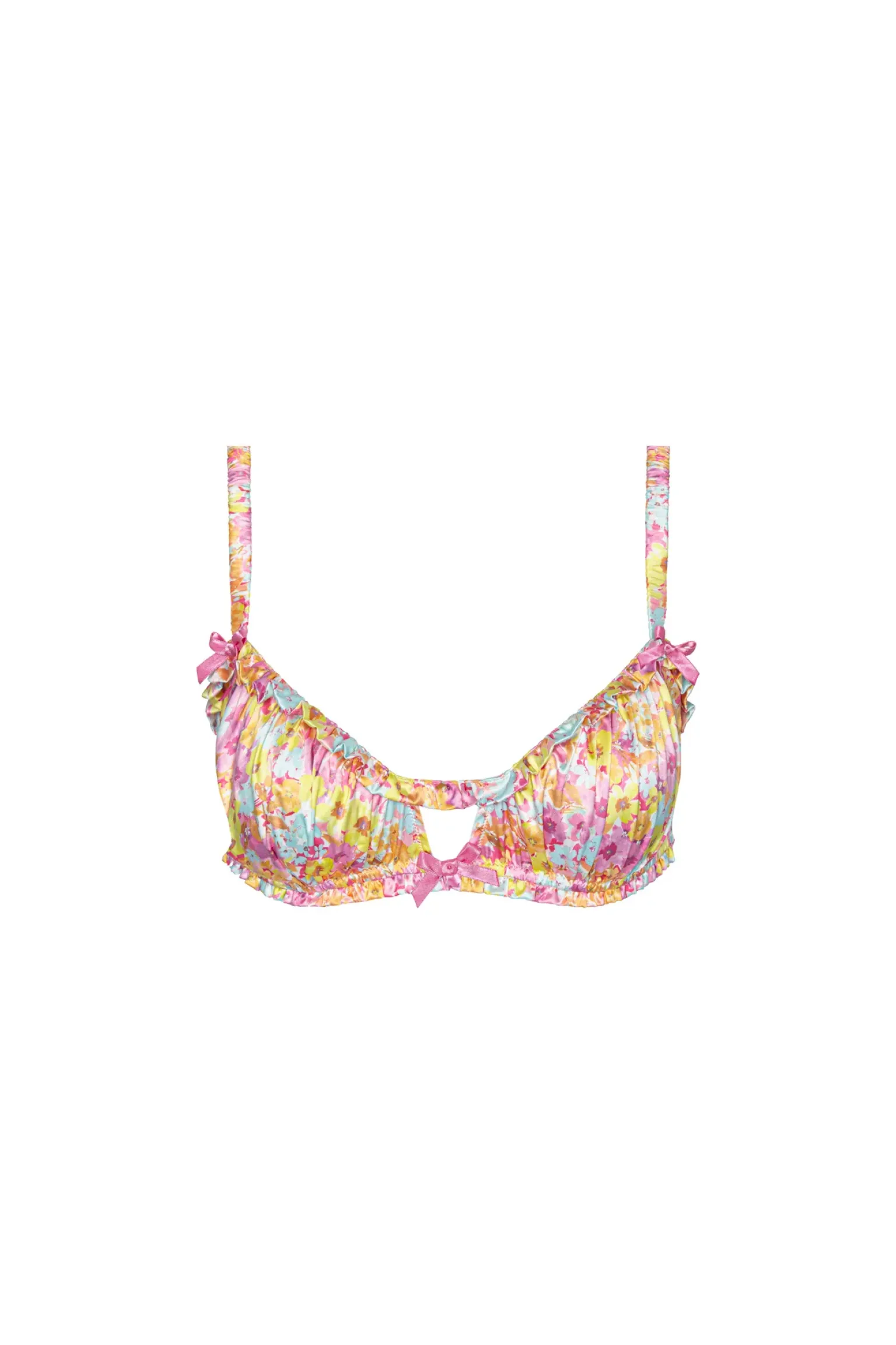 pastel_punch_bra_3.webp Clearance For Love & Lemons Pastel Punch Bra Pink