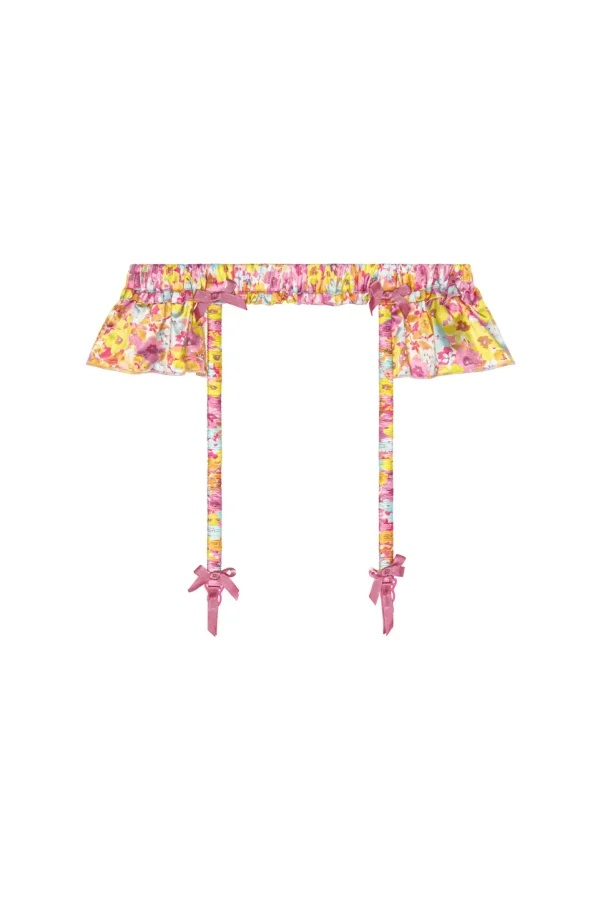 Sale For Love & Lemons Pastel Punch Garter Belt Pink