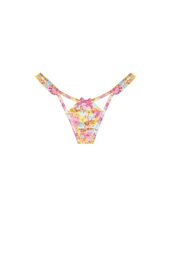 Outlet For Love & Lemons Pastel Punch Panty Pink