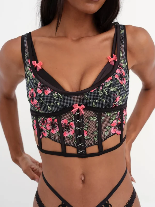 Flash Sale For Love & Lemons Penelope Bustier Black