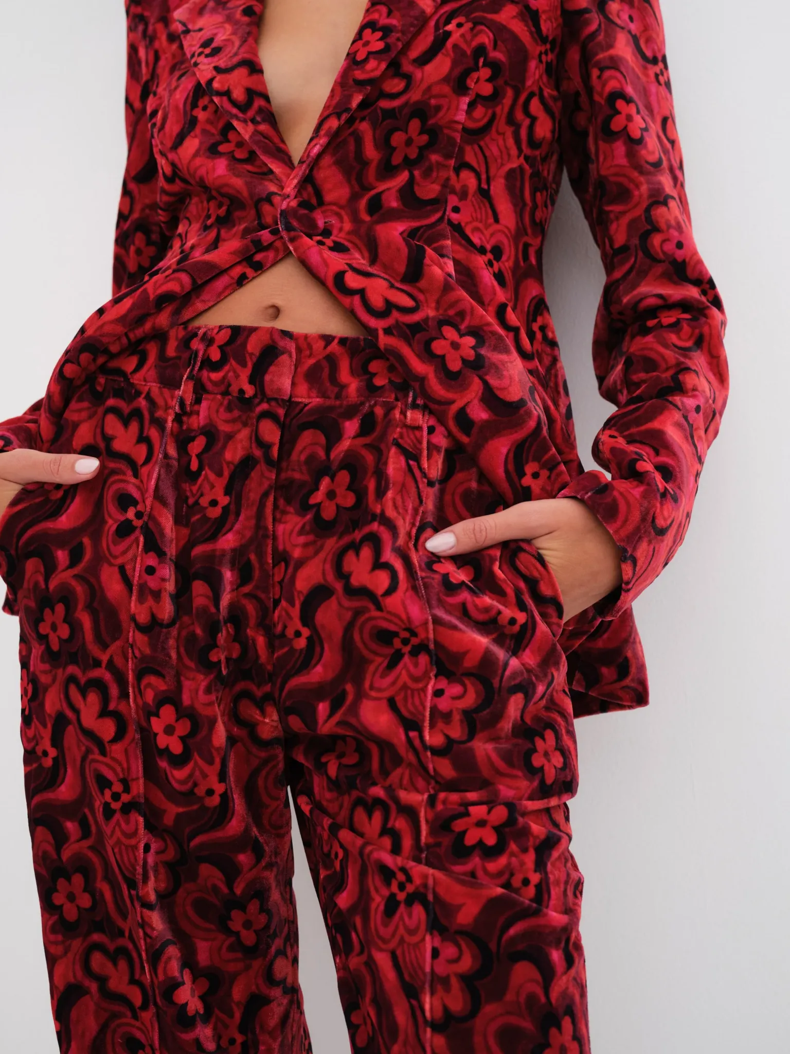 penny_pant_1.webp Outlet For Love & Lemons Penny Pant Red