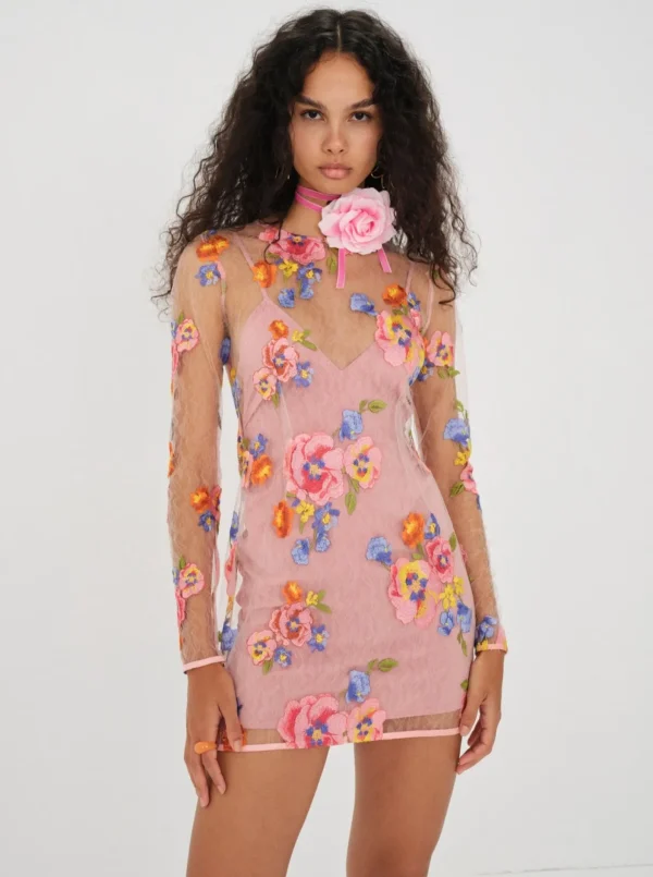 Sale For Love & Lemons Percy Mini Dress Multi