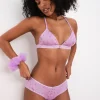 Online For Love & Lemons Pointelle Bralette & Panty Sleep Set Pink