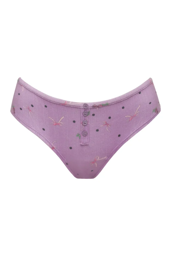 Online For Love & Lemons Pointelle Bralette & Panty Sleep Set Pink
