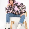 Best Sale For Love & Lemons Puffer Jacket With Ruffle Trim Black