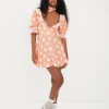 Shop For Love & Lemons Raisa Mini Dress Orange