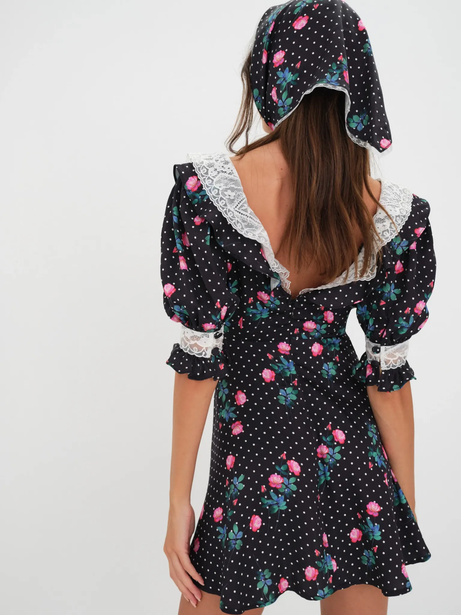raisa_mini_dress_3.webp Online For Love & Lemons Raisa Mini Dress Black