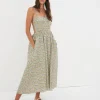 Store For Love & Lemons Raleigh Midi Dress Blue