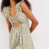 Sale For Love & Lemons Raleigh Mini Dress Blue