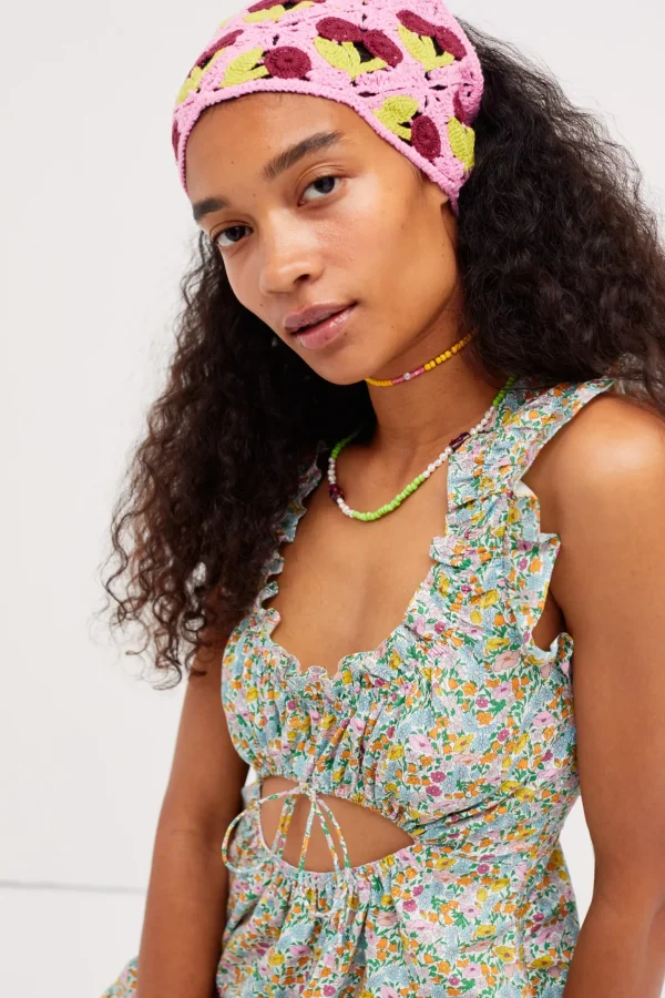 Sale For Love & Lemons Raleigh Mini Dress Blue