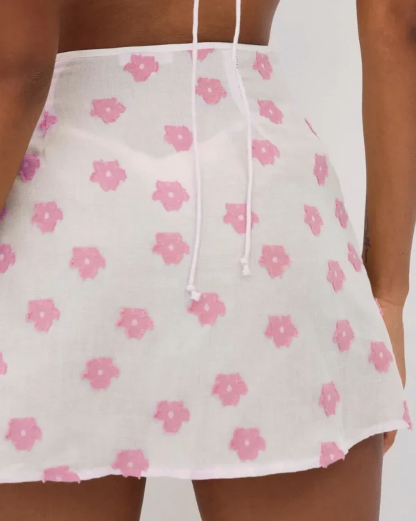 Best Sale For Love & Lemons Ridley Mini Skirt Pink