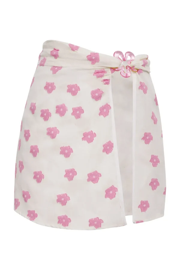 Best Sale For Love & Lemons Ridley Mini Skirt Pink