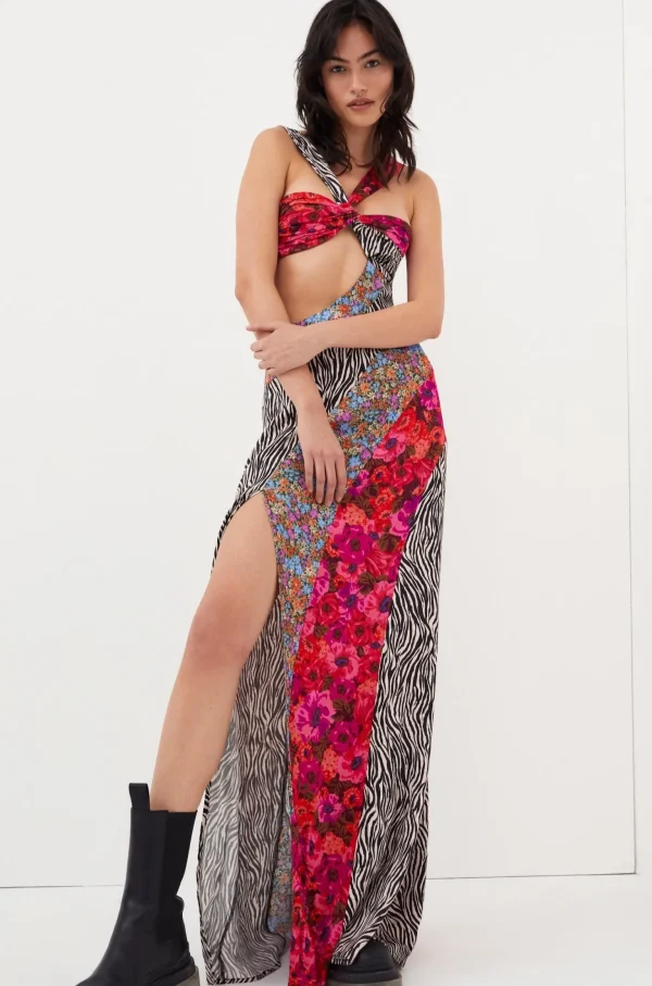 Flash Sale For Love & Lemons Rita Maxi Dress Red
