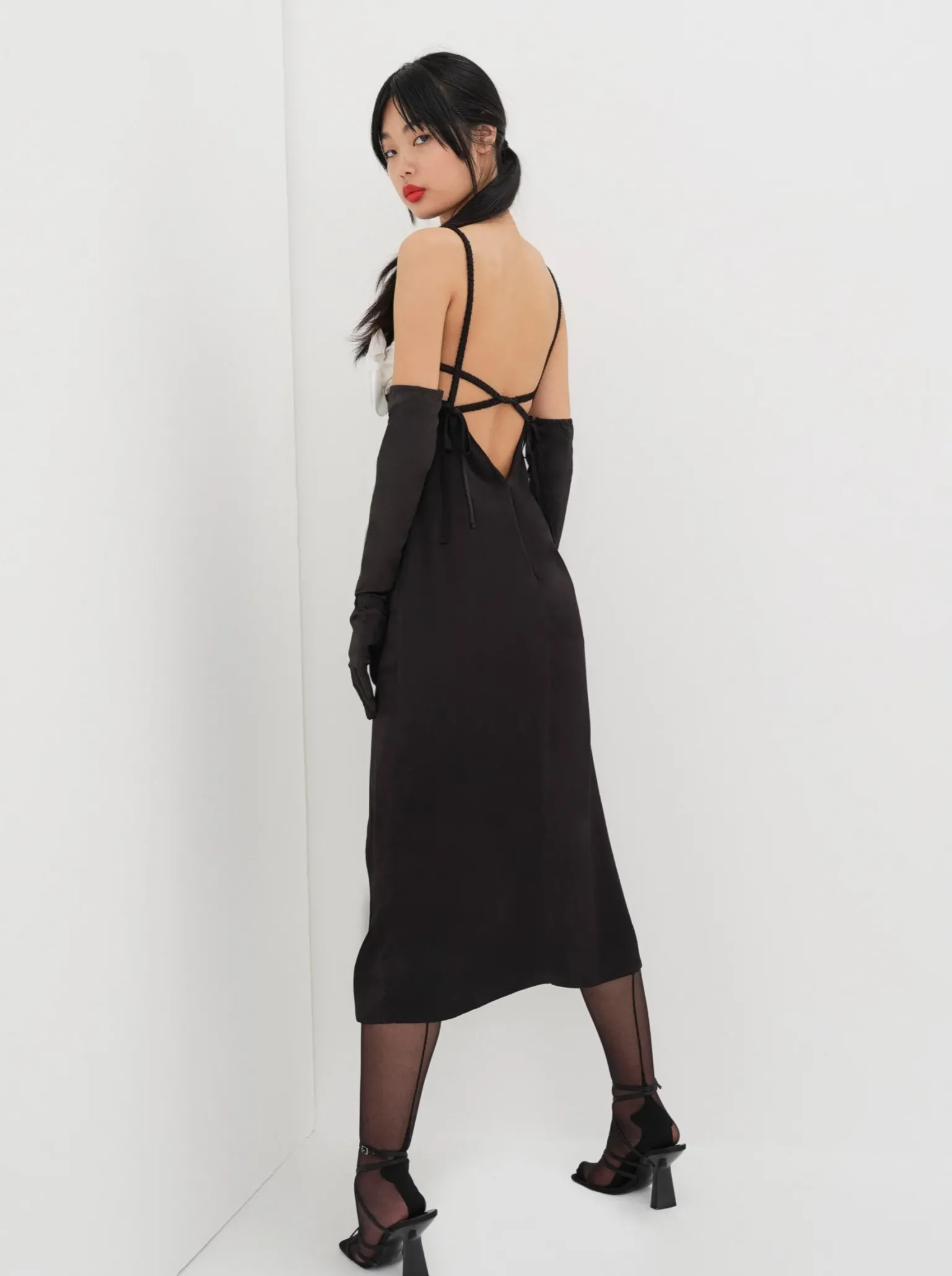 rita_midi_dress_3.webp Outlet For Love & Lemons Rita Midi Dress Black