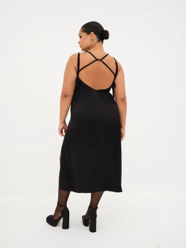 Outlet For Love & Lemons Rita Midi Dress Black