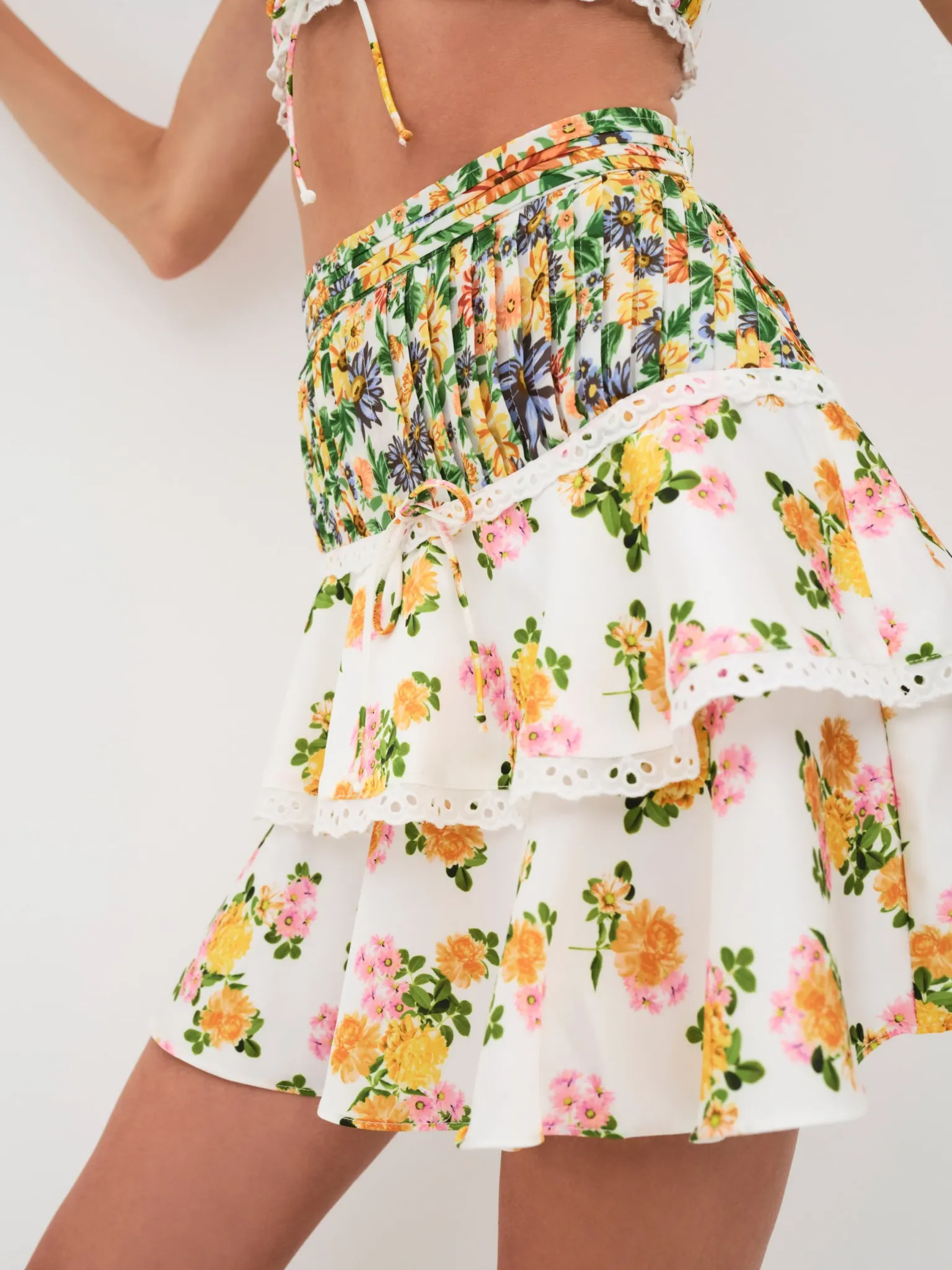 rosalyn_skirt_0.webp Cheap For Love & Lemons Rosalyn Skirt White