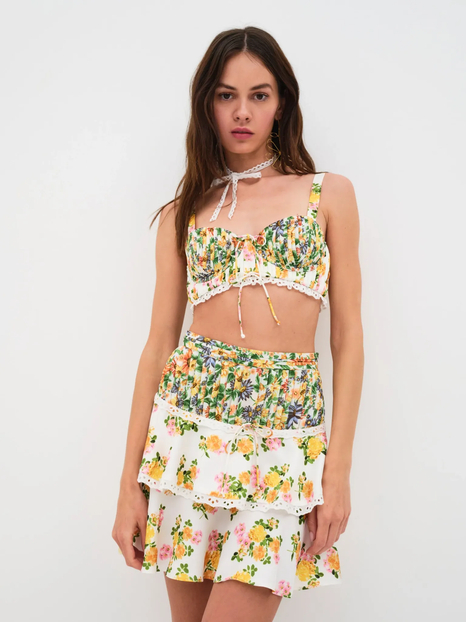 rosalyn_skirt_2.webp Cheap For Love & Lemons Rosalyn Skirt White