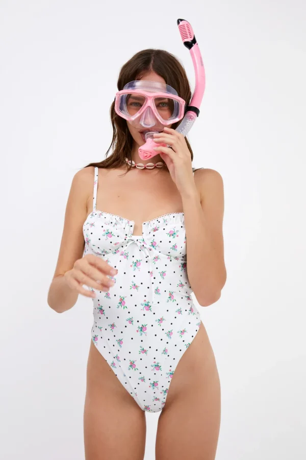 Fashion For Love & Lemons Rosewater Onepiece White