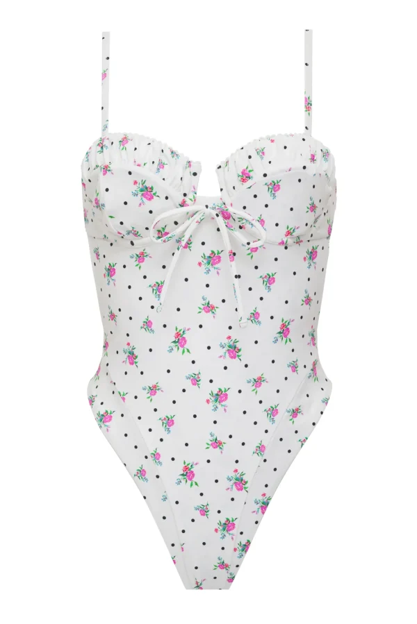 Fashion For Love & Lemons Rosewater Onepiece White