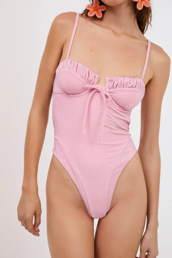 Hot For Love & Lemons Rosewater Onepiece Pink
