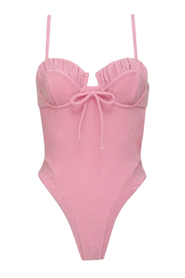 Hot For Love & Lemons Rosewater Onepiece Pink