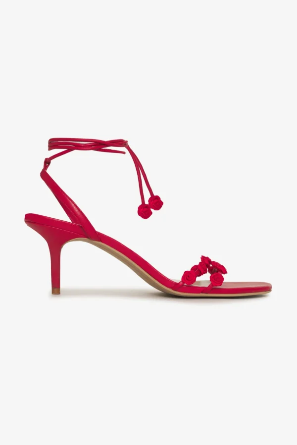 Cheap For Love & Lemons Rosie Heels Red